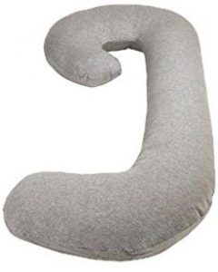 Leachco Snoogle Chic Jersey Total Body Pillow - Heather Gray