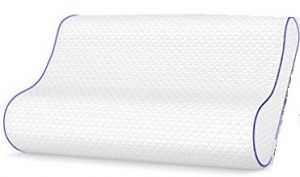 GREHOME Memory Foam Pillow, Pillows for Sleeping, Cervical Pillow for Neck, Shoulder Pain, Contour Pillow for Back, Stomach, Side Sleepers with Removable Washable Pillowcase -16 x 25 x 3.5/4.7 inches