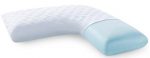 Gel Memory Foam L-Shape Pillow for Side Sleeping Comfort