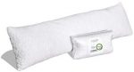 Coop Home Goods - Adjustable Body Pillow - Hypoallergenic Cross-Cut Memory Foam - Lulltra Zippered Washable Cover from Bamboo Derived Rayon - CertiPUR-US and GREENGUARD Gold Certified